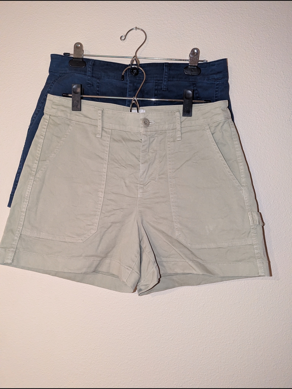 J.Crew 3.5" Foundry Chino Shorts Size 6 Bundle - Green & Navy Blue